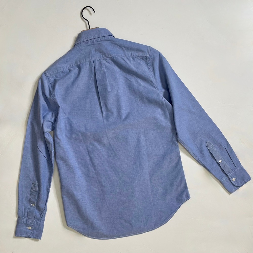 NWT!! J. CREW Broken-In Organic Cotton Oxford Shirt Buttondown Raincoat Blue XS - Picture 8 of 16